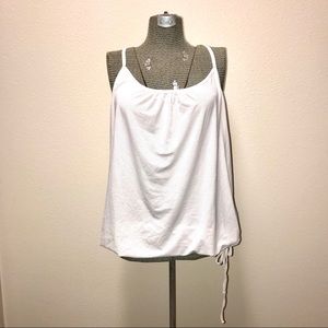 Old Navy Active XXLT White Workout Bubble Tank NWT